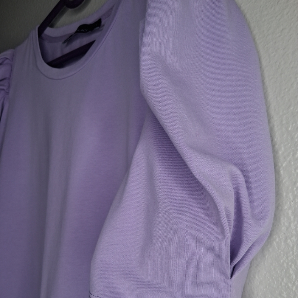 Tuckernuck Pomander Place Lavender Purple Puff Stella Dress Size Large - Picture 6 of 15